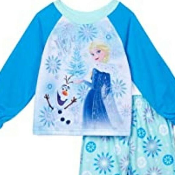 NWT Frozen Olaf & Elsa Toddler Pajamas - Picture 2 of 2